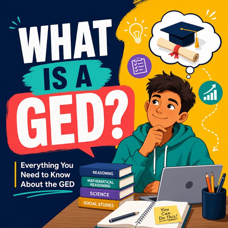 Cover image for What Is a GED? Meaning, Test, and How to Get One Cover image for blog post: What Is a GED? Meaning, Test, and How to Get One - Emily Carter