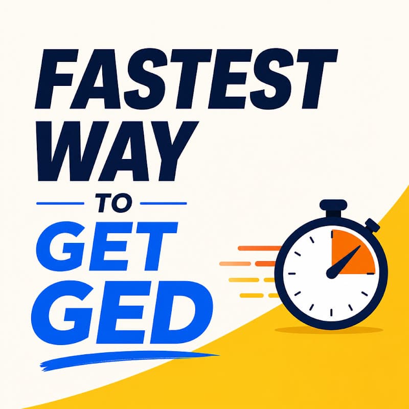 Cover image for Fastest Way to Get a GED: How to Save Time and Finish Sooner Cover image for blog post: Fastest Way to Get a GED: How to Save Time and Finish Sooner - Emily Carter
