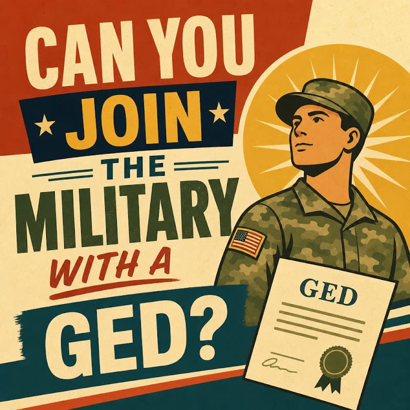 Cover image for Can You Join the Military With a GED? Branch by Branch Cover image for blog post: Can You Join the Military With a GED? Branch by Branch - Emily Carter